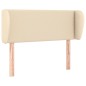 vidaXL Kopfteil mit Ohren Creme 103x23x78/88 cm Stoff vidaXL Kopfteil mit Ohren Creme 103x23x78/88 cm Stoff