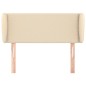 vidaXL Kopfteil mit Ohren Creme 103x23x78/88 cm Stoff vidaXL Kopfteil mit Ohren Creme 103x23x78/88 cm Stoff