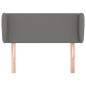 vidaXL Kopfteil mit Ohren Dunkelgrau 83x23x78/88 cm Stoff vidaXL Kopfteil mit Ohren Dunkelgrau 83x23x78/88 cm Stoff