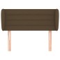 vidaXL Kopfteil mit Ohren Dunkelbraun 103x23x78/88 cm Stoff