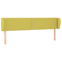 vidaXL Kopfteil mit Ohren Grün 203x23x78/88 cm Stoff