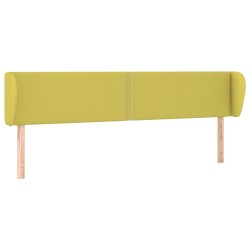 vidaXL Kopfteil mit Ohren Grün 183x23x78/88 cm Stoff