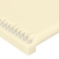 vidaXL Kopfteil mit Ohren Creme 103x23x78/88 cm Kunstleder