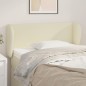 vidaXL Kopfteil mit Ohren Creme 93x23x78/88 cm Kunstleder vidaXL Kopfteil mit Ohren Creme 93x23x78/88 cm Kunstleder