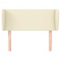 vidaXL Kopfteil mit Ohren Creme 93x23x78/88 cm Kunstleder vidaXL Kopfteil mit Ohren Creme 93x23x78/88 cm Kunstleder