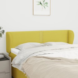 vidaXL Kopfteil mit Ohren Grün 147x23x78/88 cm Stoff