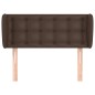 vidaXL Kopfteil mit Ohren Braun 103x23x78/88 cm Kunstleder