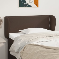 vidaXL Kopfteil mit Ohren Braun 83x23x78/88 cm Kunstleder