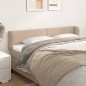 vidaXL Kopfteil mit Ohren Cappuccino-Braun 203x23x78/88 cm Kunstleder vidaXL Kopfteil mit Ohren Cappuccino-Braun 203x23x78/88 cm Kunstleder