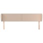 vidaXL Kopfteil mit Ohren Cappuccino-Braun 203x23x78/88 cm Kunstleder vidaXL Kopfteil mit Ohren Cappuccino-Braun 203x23x78/88 cm Kunstleder