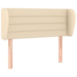 vidaXL Kopfteil mit Ohren Creme 93x23x78/88 cm Stoff