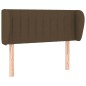 vidaXL Kopfteil mit Ohren Dunkelbraun 83x23x78/88 cm Stoff vidaXL Kopfteil mit Ohren Dunkelbraun 83x23x78/88 cm Stoff