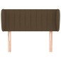 vidaXL Kopfteil mit Ohren Dunkelbraun 83x23x78/88 cm Stoff vidaXL Kopfteil mit Ohren Dunkelbraun 83x23x78/88 cm Stoff
