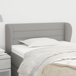 vidaXL Kopfteil mit Ohren Hellgrau 83x23x78/88 cm Stoff
