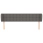 vidaXL Kopfteil mit Ohren Grau 183x23x78/88 cm Kunstleder vidaXL Kopfteil mit Ohren Grau 183x23x78/88 cm Kunstleder
