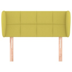 vidaXL Kopfteil mit Ohren Grün 93x23x78/88 cm Stoff