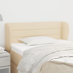 vidaXL Kopfteil mit Ohren Creme 83x23x78/88 cm Stoff
