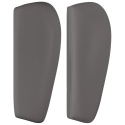 vidaXL Kopfteil mit Ohren Grau 83x23x78/88 cm Kunstleder