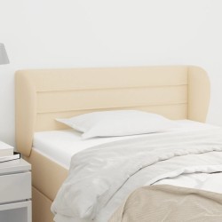 vidaXL Kopfteil mit Ohren Creme 103x23x78/88 cm Stoff