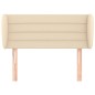 vidaXL Kopfteil mit Ohren Creme 103x23x78/88 cm Stoff vidaXL Kopfteil mit Ohren Creme 103x23x78/88 cm Stoff