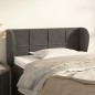 vidaXL Kopfteil mit Ohren Dunkelgrau 83x23x78/88 cm Samt vidaXL Kopfteil mit Ohren Dunkelgrau 83x23x78/88 cm Samt