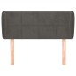 vidaXL Kopfteil mit Ohren Dunkelgrau 83x23x78/88 cm Samt vidaXL Kopfteil mit Ohren Dunkelgrau 83x23x78/88 cm Samt