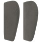 vidaXL Kopfteil mit Ohren Dunkelgrau 83x23x78/88 cm Samt vidaXL Kopfteil mit Ohren Dunkelgrau 83x23x78/88 cm Samt