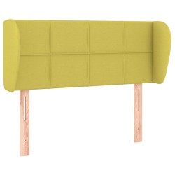 vidaXL Kopfteil mit Ohren Grün 103x23x78/88 cm Stoff