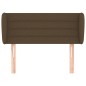 vidaXL Kopfteil mit Ohren Dunkelbraun 93x23x78/88 cm Stoff vidaXL Kopfteil mit Ohren Dunkelbraun 93x23x78/88 cm Stoff
