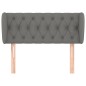 vidaXL Kopfteil mit Ohren Dunkelgrau 103x23x78/88 cm Stoff vidaXL Kopfteil mit Ohren Dunkelgrau 103x23x78/88 cm Stoff