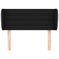vidaXL Kopfteil mit Ohren Schwarz 93x23x78/88 cm Stoff vidaXL Kopfteil mit Ohren Schwarz 93x23x78/88 cm Stoff