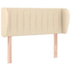 vidaXL Kopfteil mit Ohren Creme 103x23x78/88 cm Stoff