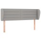 vidaXL Kopfteil mit Ohren Hellgrau 147x23x78/88 cm Stoff vidaXL Kopfteil mit Ohren Hellgrau 147x23x78/88 cm Stoff