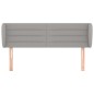 vidaXL Kopfteil mit Ohren Hellgrau 147x23x78/88 cm Stoff vidaXL Kopfteil mit Ohren Hellgrau 147x23x78/88 cm Stoff