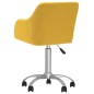 Esszimmerstühle 2 Stk. Drehbar Gelb Stoff Esszimmerstühle 2 Stk. Drehbar Gelb Stoff
