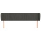 vidaXL Kopfteil mit Ohren Dunkelgrau 203x23x78/88 cm Samt vidaXL Kopfteil mit Ohren Dunkelgrau 203x23x78/88 cm Samt