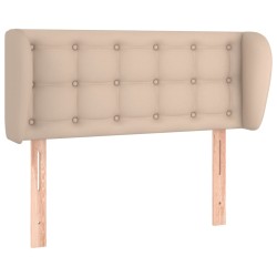 vidaXL Kopfteil mit Ohren Cappuccino-Braun 103x23x78/88 cm Kunstleder
