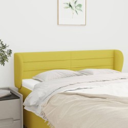 vidaXL Kopfteil mit Ohren Grün 147x23x78/88 cm Stoff