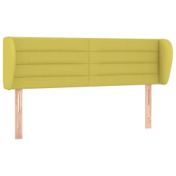 vidaXL Kopfteil mit Ohren Grün 147x23x78/88 cm Stoff