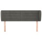 vidaXL Kopfteil mit Ohren Dunkelgrau 147x23x78/88 cm Samt vidaXL Kopfteil mit Ohren Dunkelgrau 147x23x78/88 cm Samt