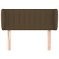 vidaXL Kopfteil mit Ohren Dunkelbraun 93x23x78/88 cm Stoff