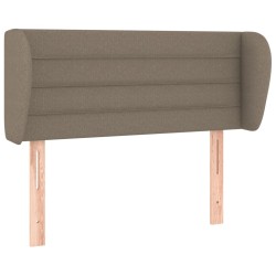 vidaXL Kopfteil mit Ohren Taupe 93x23x78/88 cm Stoff