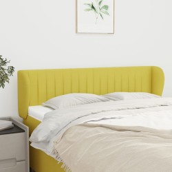 vidaXL Kopfteil mit Ohren Grün 147x23x78/88 cm Stoff