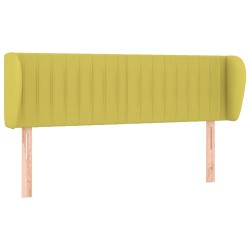 vidaXL Kopfteil mit Ohren Grün 147x23x78/88 cm Stoff