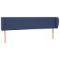 vidaXL Kopfteil mit Ohren Blau 183x23x78/88 cm Stoff