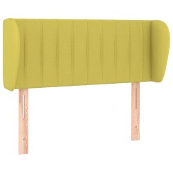 vidaXL Kopfteil mit Ohren Grün 103x23x78/88 cm Stoff