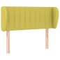 vidaXL Kopfteil mit Ohren Grün 103x23x78/88 cm Stoff vidaXL Kopfteil mit Ohren Grün 103x23x78/88 cm Stoff