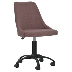 Esszimmerstühle 2 Stk. Drehbar Braun Stoff
