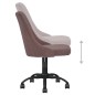 Esszimmerstühle 2 Stk. Drehbar Braun Stoff Esszimmerstühle 2 Stk. Drehbar Braun Stoff