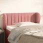 vidaXL Kopfteil mit Ohren Rosa 103x23x78/88 cm Samt vidaXL Kopfteil mit Ohren Rosa 103x23x78/88 cm Samt